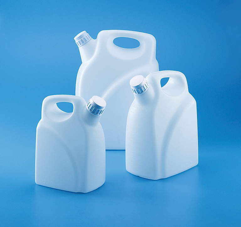 Jerrican, HDPE with white PP closure-5L