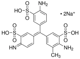 FUCHSIN ACID For Microscopy Acid Violet 19, Fuchsin S, Fuchsin acid, Rubine S C.I.No.42685 It is is used in Van Gieson connective tissue stain & mallory aniline blue connective tissue stain, Zeihl-Neelsens staining & nuclear staining.