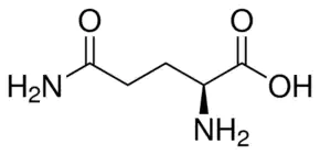 L-GLUTAMINE 99% For Biochemistry S)-2,5-Diamino-5-oxopentanoic acid, L-Glutamic acid 5- amide Pyrogen free for bacteriology and tissue culture. Used as a substrate in determination of glutamyl transferase.