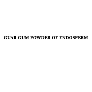 GUAR GUM POWDER OF ENDOSPERM Guar Seed of cyamposis tetragonotobus linn. 0.5% Solution Neutral to litmus.