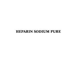 HEPARIN SODIUM PURE 1,00,000 IU/VIAL Does not contain preservative. Store in Refrigerator.