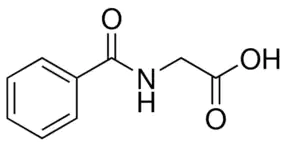 HIPPURIC ACID 98% For Synthesis N-Benzoylglycine; Benzoylaminoacetic acid