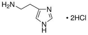 HISTAMINE DIHYDROCHLORIDE 98.5% For Biochemistry 2-(4-Imidazolyl)ethylamine dihydrochloride Store at 2-8°C