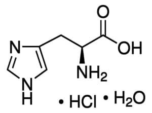 L-HISTIDINE HYDROCHLORIDE MONOHYDRATE 99% For Biochemistry L-a-Amino-ß-(4-imidazolyl)propionic acid monohydrochloride