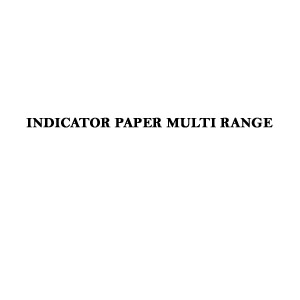 INDICATOR PAPER MULTI RANGE Contains each of above 6 range.