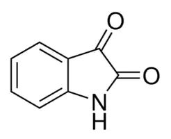ISATIN 98% AR 2,3-Dioxo-2,3-dihydroindole; 2,3-Diketoindoline, 2,3- Dioxoindoline; 2,3-Indolinedione, o-Aminobenzoylformic anhydride; Isatic acid lactam; Isatinic acid anhydride Chromatographic spray reagent for amino acid.