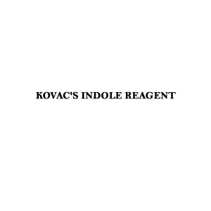 KOVAC'S INDOLE REAGENT Reagent for detecting Indole formation by bacteria Store at 2-8°C