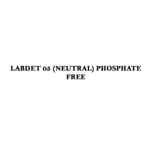 LABDET 05 (NEUTRAL) PHOSPHATE FREE For cleaning all laboratory equipment. A biodegradable,non-hazardous neutral liquid detergent.