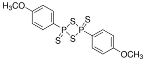 LAWESSON'S REAGENT 98% For Synthesis 2,4-Bis(4-methoxyphenyl)-2,4-dithioxo-1,3,2,4- dithiadiphosphetane, 2,4-Bis-(4-methoxyphenyl)-1,3- dithia-2,4-diphosphetane 2,4-disulfide, 4- Methoxyphenylthiophosphoric cyclic di(thioanhydride), LR