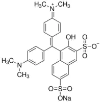 LISSAMINE GREEN Indicator grade Acid Green 50, Wool Green S C.I.No.44090 It is used in dry eye assessment, examination of prospective CL wearers (particularly with skin conditions), symptomatic CL wearers, further investigation of any patient with FL staining and in refractive surgery preperative assessments.