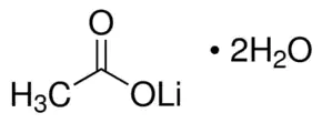 LITHIUM ACETATE DIHYDRATE 99% AR Acetic acid lithium salt