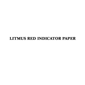LITMUS RED INDICATOR PAPER 10 Books of 20 leaves in box Packed in plastic dispenser.