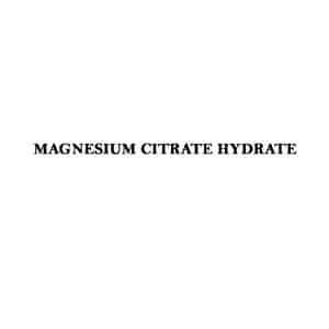 MAGNESIUM CITRATE HYDRATE 98% Extra Pure Magnesium citrate tribasic hydrate Confirming to USP