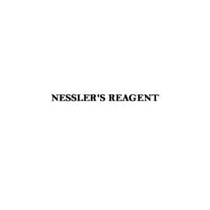 NESSLER'S REAGENT (King's) For determination of serum urea nitrogen.