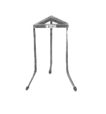 Tripod stand—Made of iron with screw legs- 6" × 3"