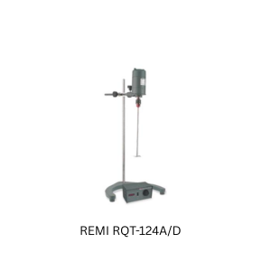 REMI RQT-124A/D - Medium duty stirrer with 1/8 HP Motor, digital speed meter ,chuck & transformer speed regulator