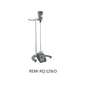 REMI RQ-129/D - Heavy Duty stirrer with PMDC Motor having Stirring Shaft & propeller in SS 316, chuck Digital speed...